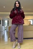 Fergus Demi Bloom Pant Burgundy